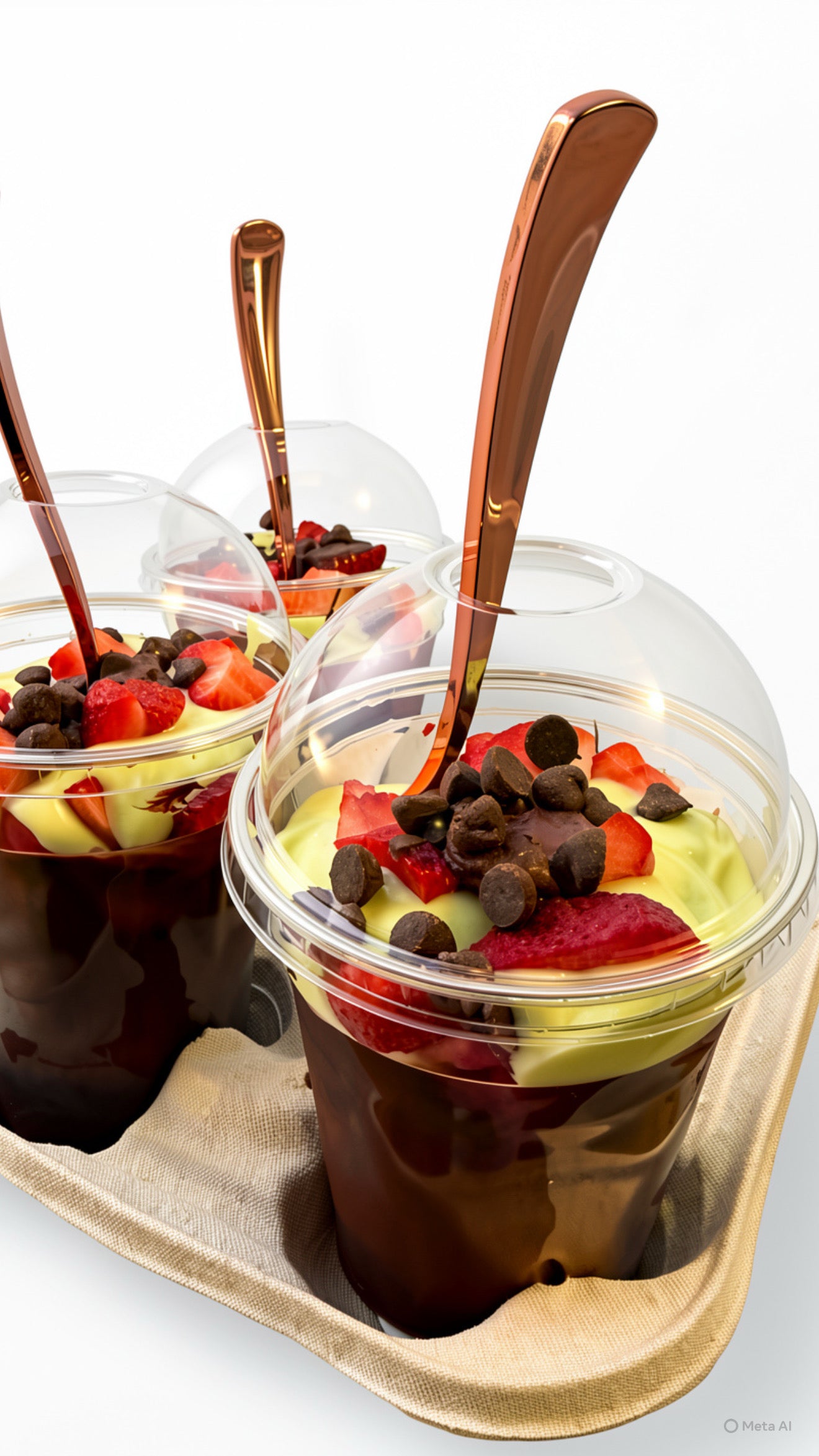 Strawberry Pistachio Pudding Cup