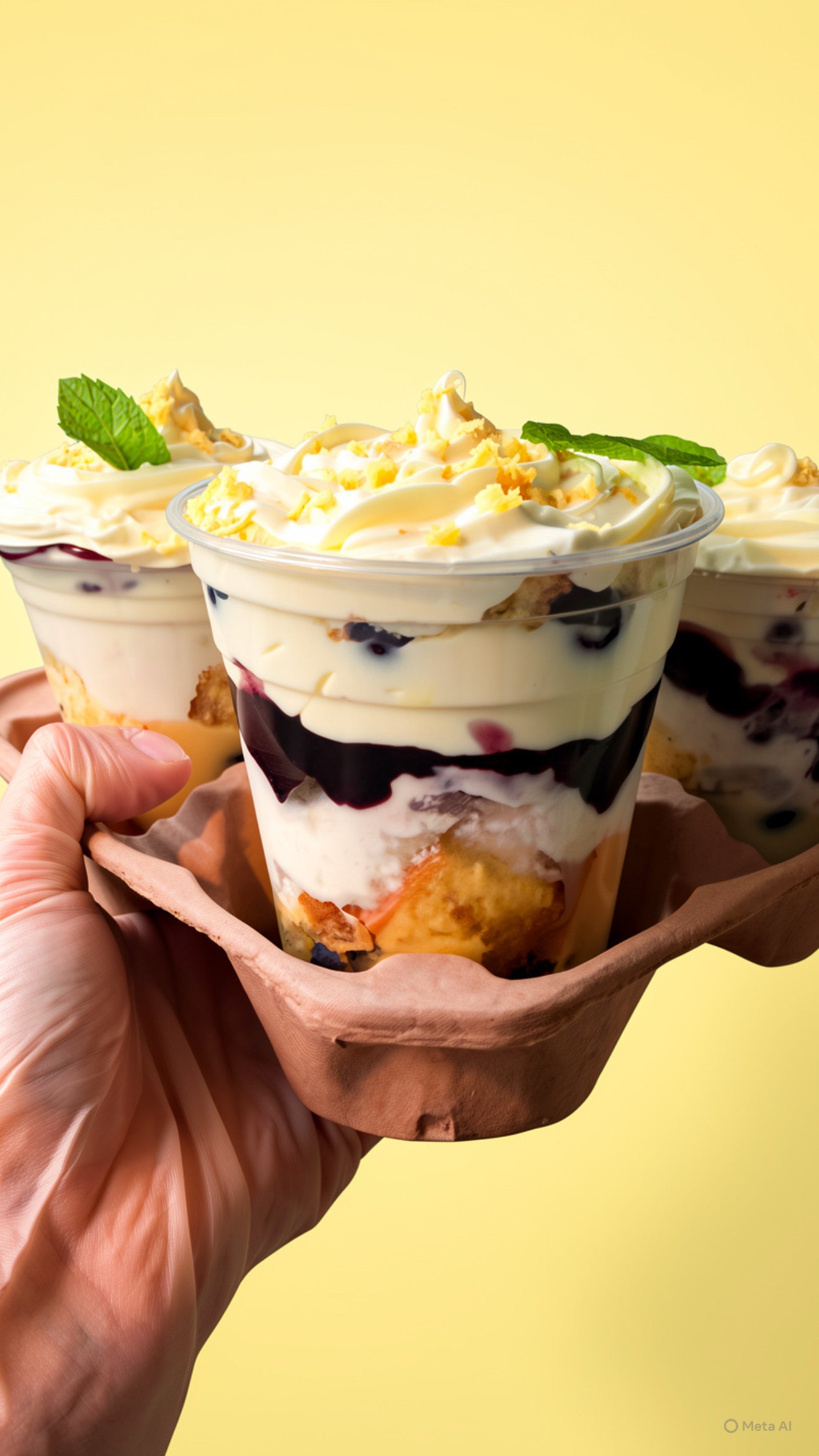 Blueberry Lemon Triffle Cup
