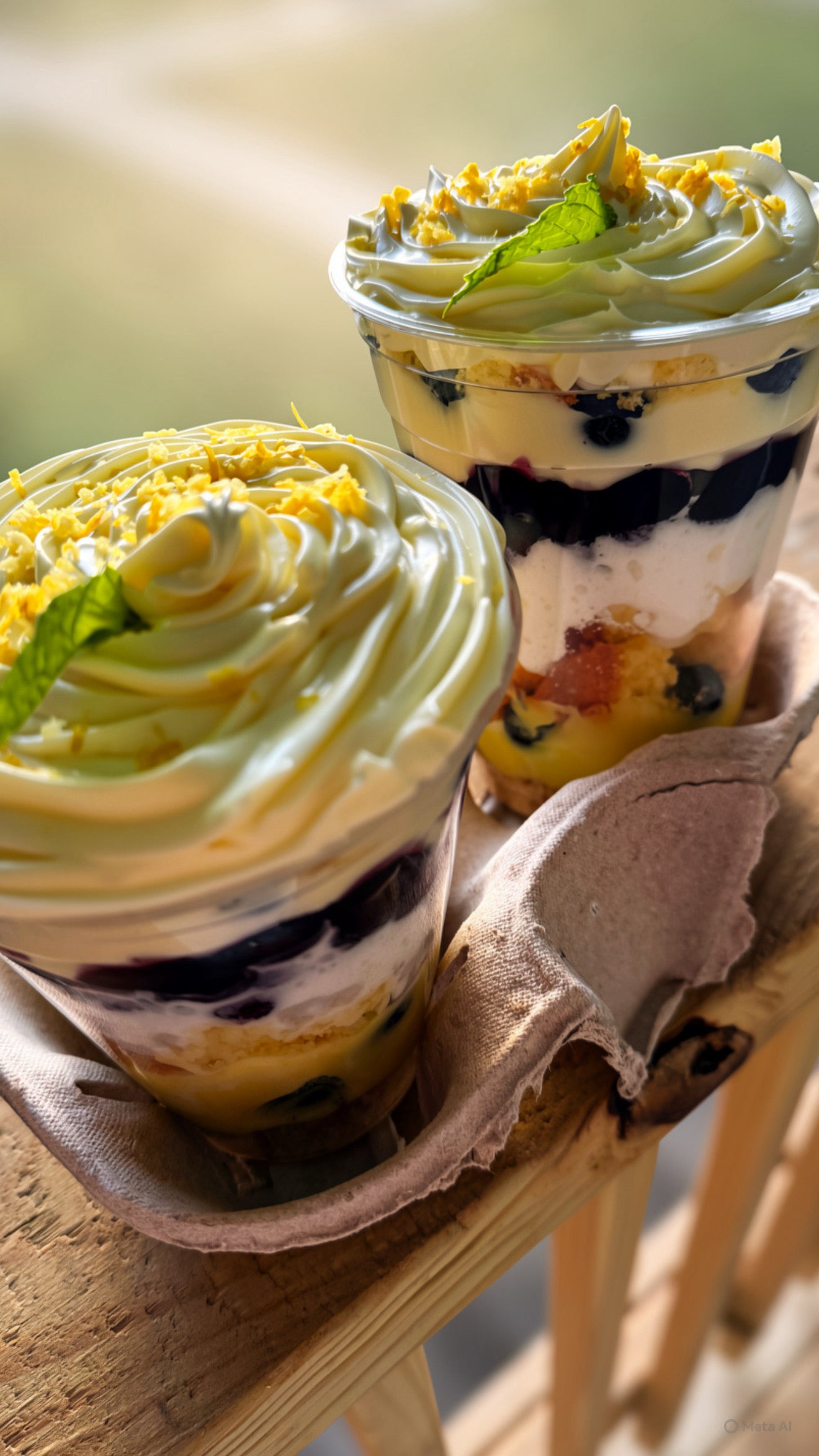 Blueberry Lemon Triffle Cup
