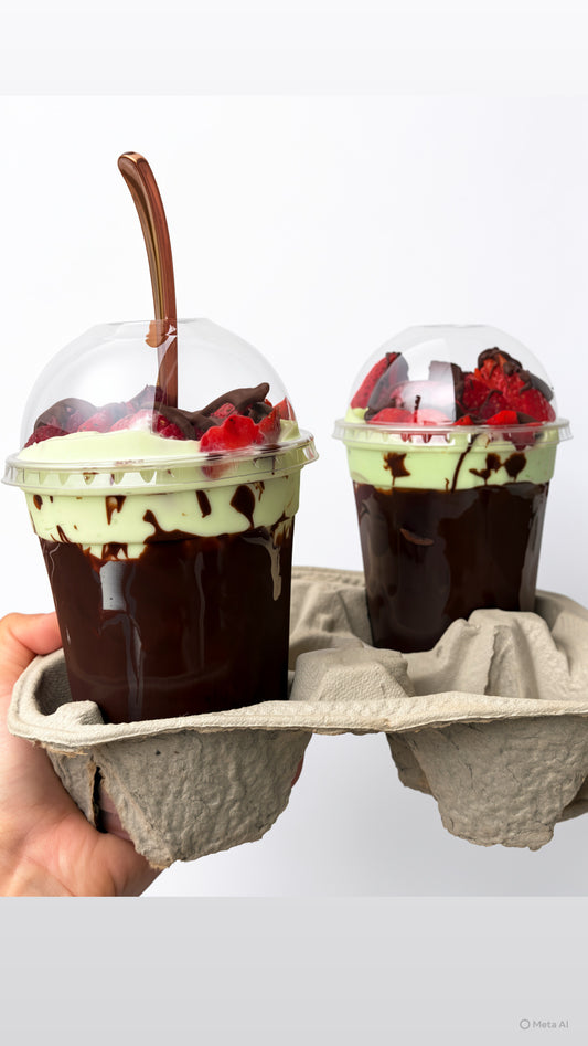 Strawberry Pistachio Pudding Cup