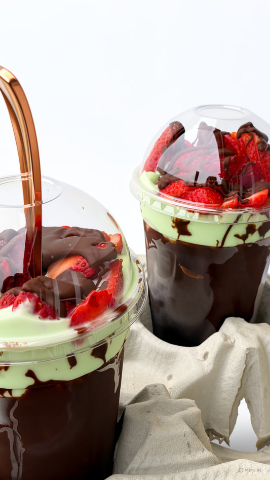 Strawberry Pistachio Pudding Cup